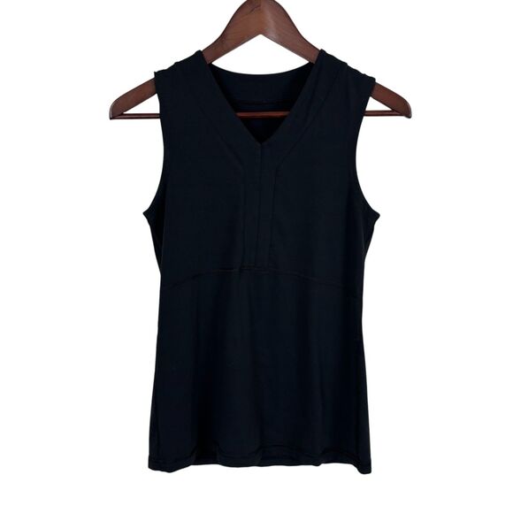 Lululemon Black Sleeveless V-Neck Tank Top Women's Small - Picture 1 of 6